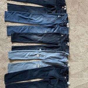5 pair of Abercrombie kids jeans, size 9/10
